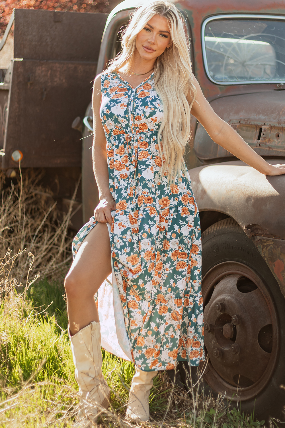 Serena Floral Maxi Dress